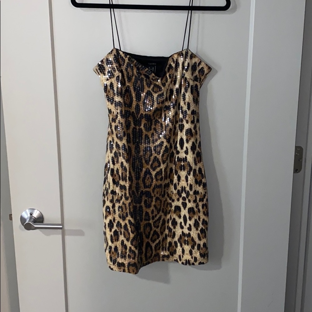 Cheetah sequence dress